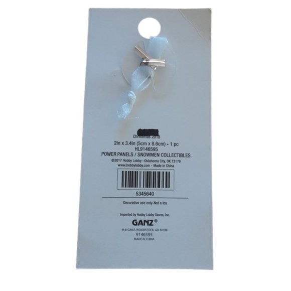 "Faith, Hope, Love" GANZ Snowman Ornament.  NEW - Picture 2 of 2